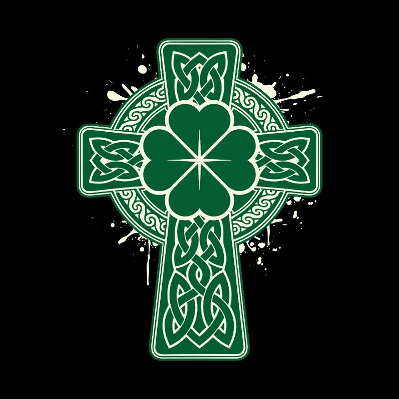 Nœud Celtique Croix du trèfle St Pats