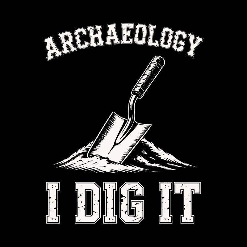 Archäologie Ich gräbe es Kellen aus