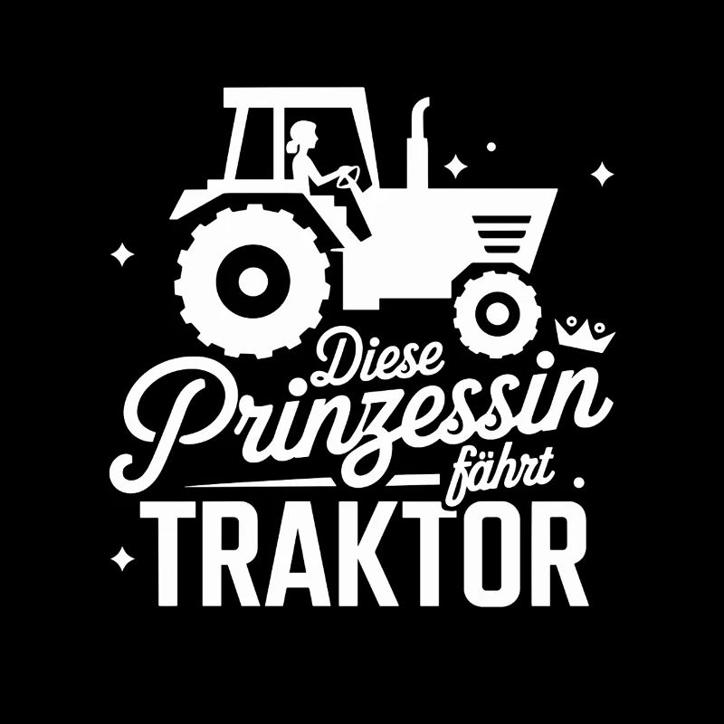 This Princess Drives Tractor Funny Saying