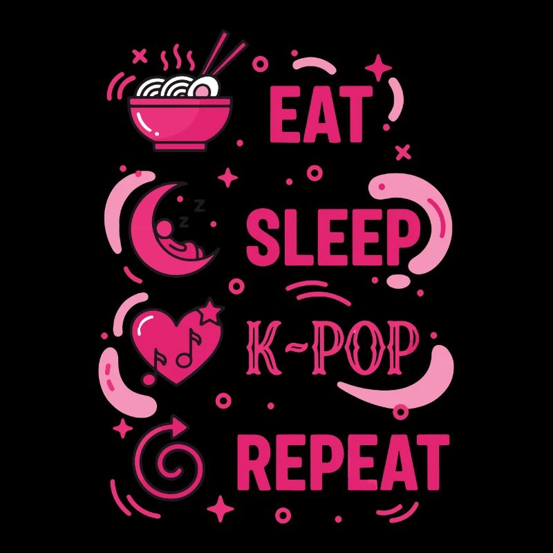 Mange, dors, K-Pop, rediffusion, musique coréenne, Kpop, amour.
