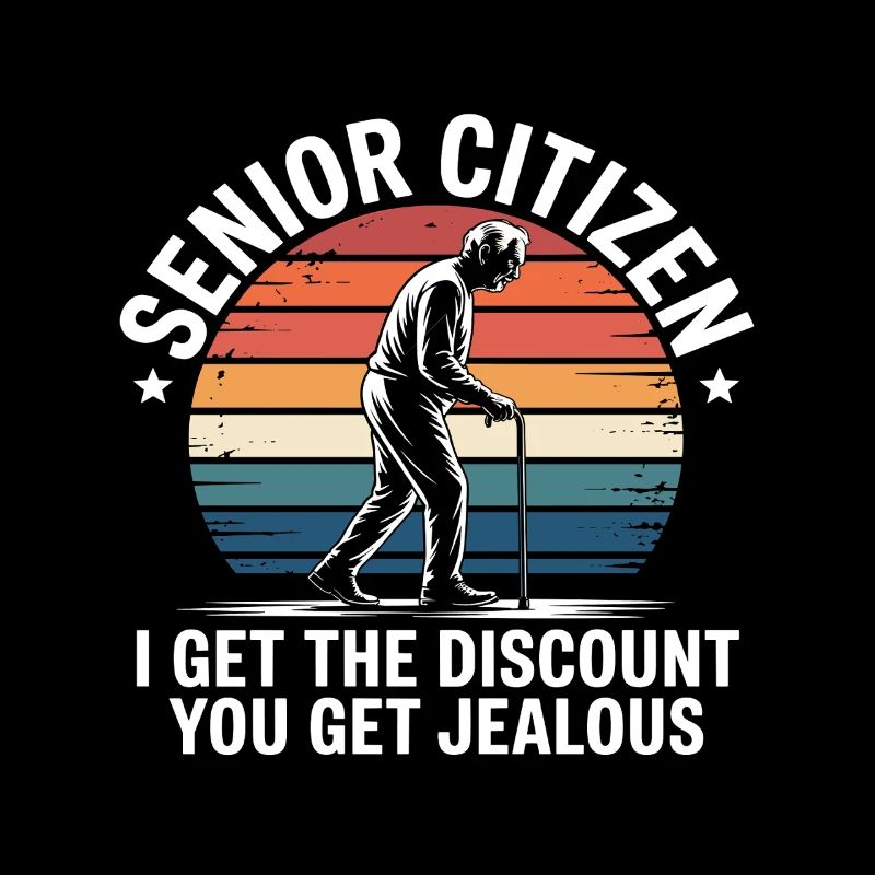 Senior Discount Funny Retirement