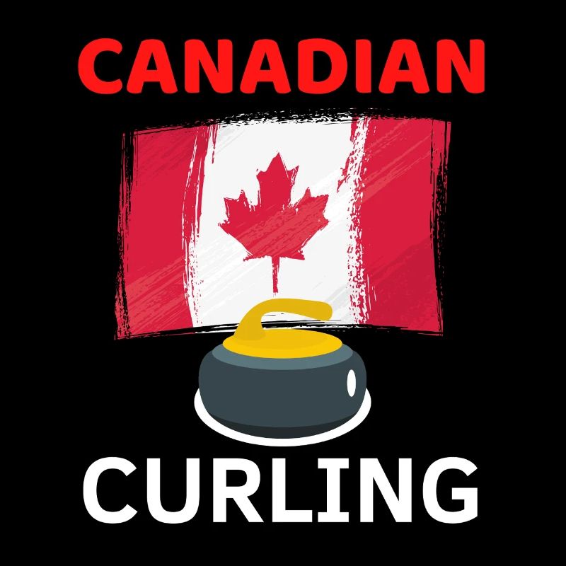 Curling et Drapeau Canadien