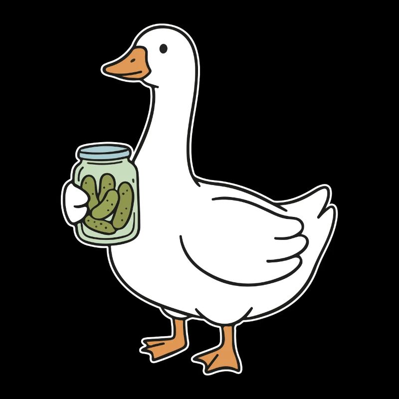 Duck with Mason Jar Cucumbers