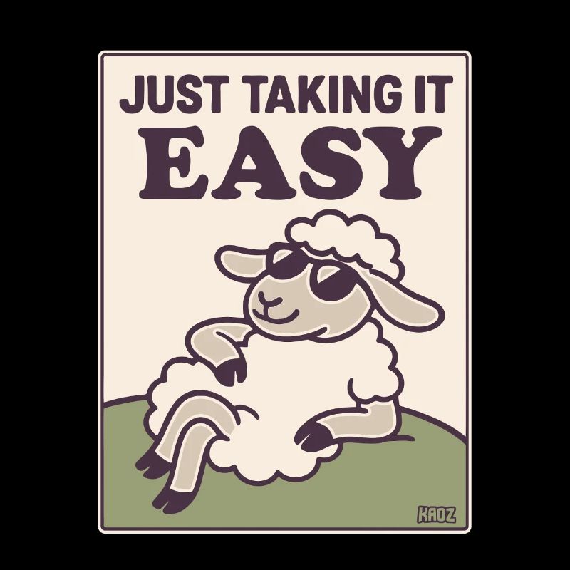 Entspanntes Schaf Einfach Gemütlich