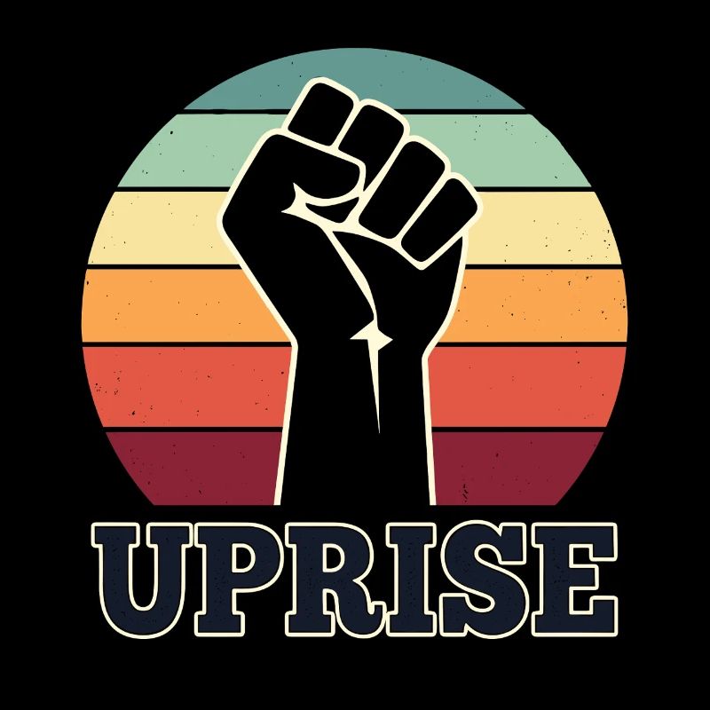 RISE Motiv mit Faust Stärke Statement