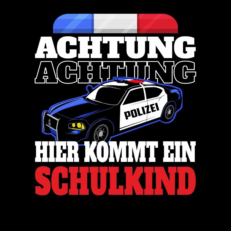 Polizeiauto Warnung Schulkind