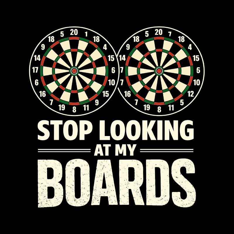 Arrête de regarder mes planches Joueur de fléchettes Cible