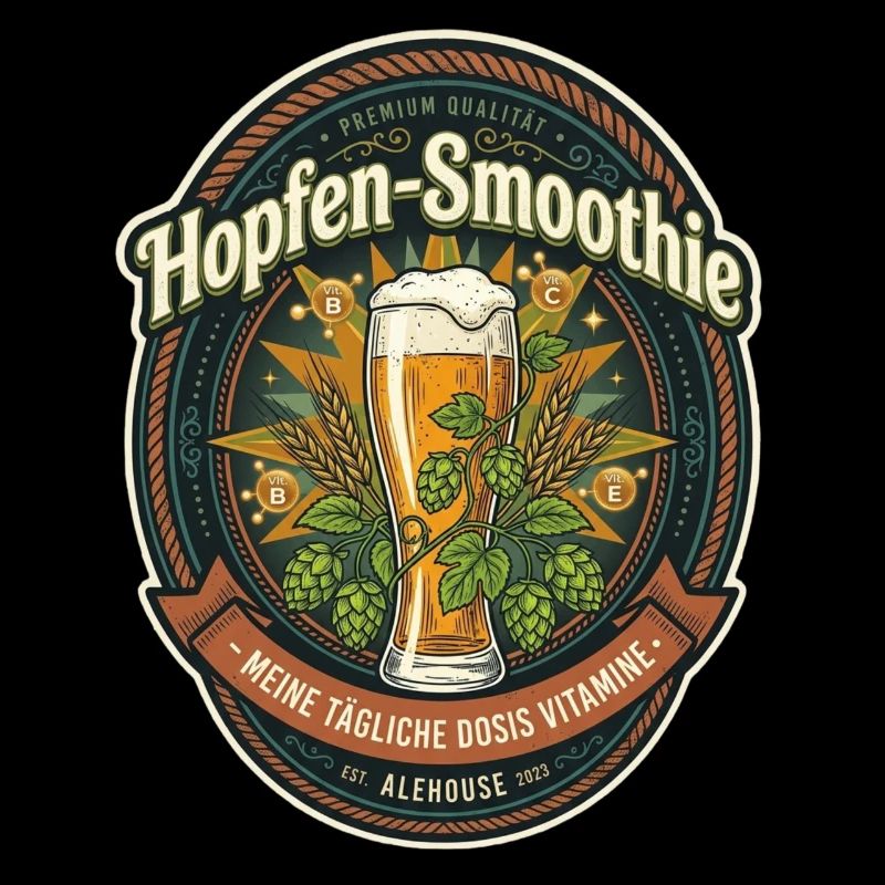 Hops Smoothie Label