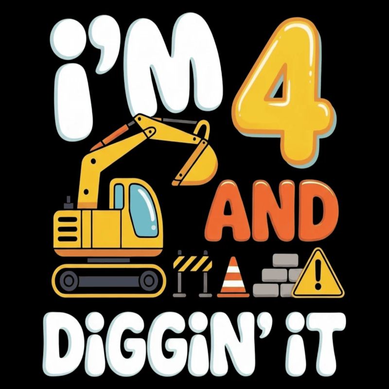 Ich bin Vier: Diggin It Baustellenmotif