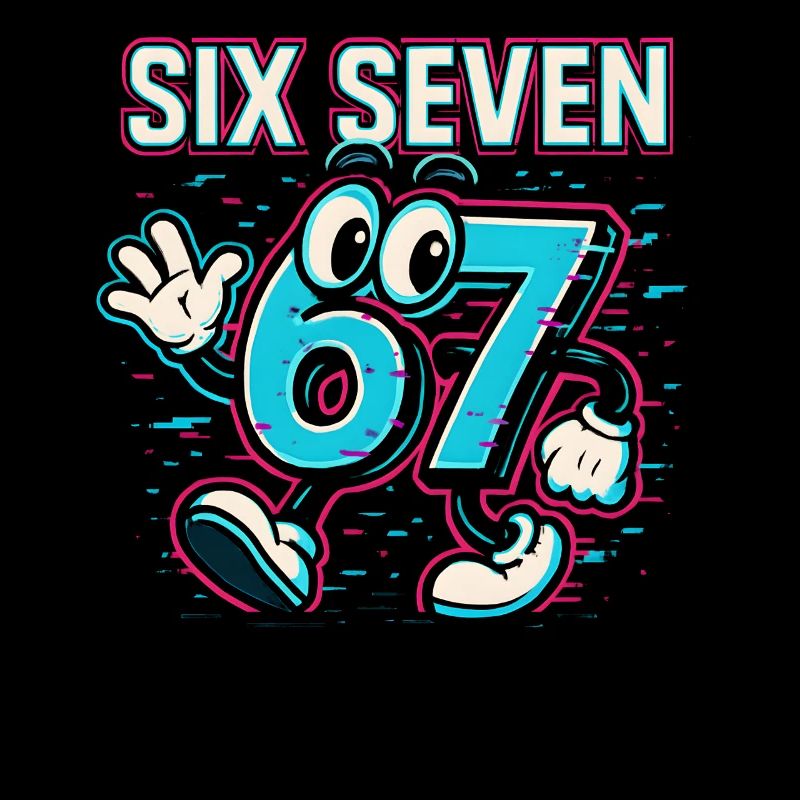 Six Seven 67 Meme Glitch Mascotte Italian Brainrot