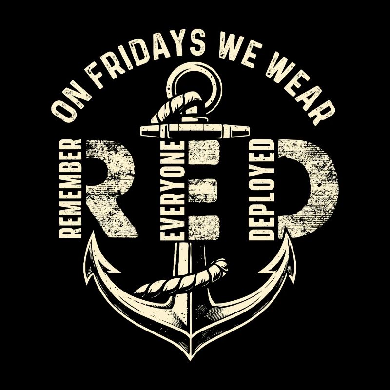 Freitags tragen wir Red Remember Deployed