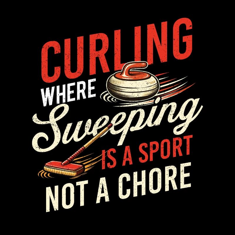 Curling Sport de balayage, pas curleur corvée