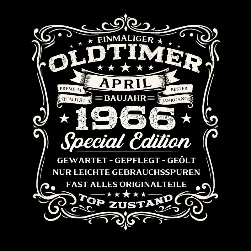 60. Geburtstag Geschenk Mann Oldtimer April 1966