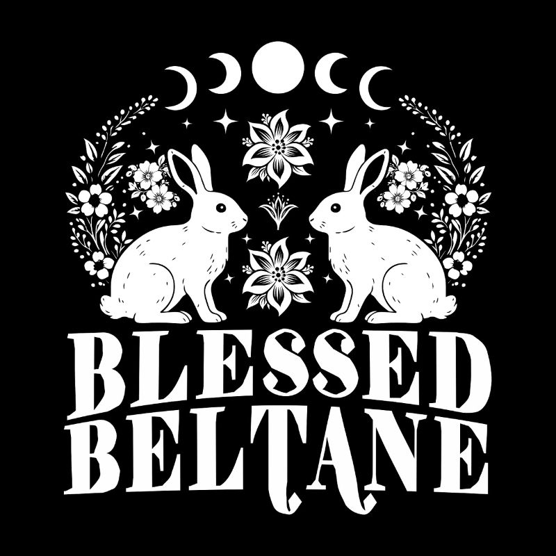 Beltane Blessings May Day Pagan Rabbit