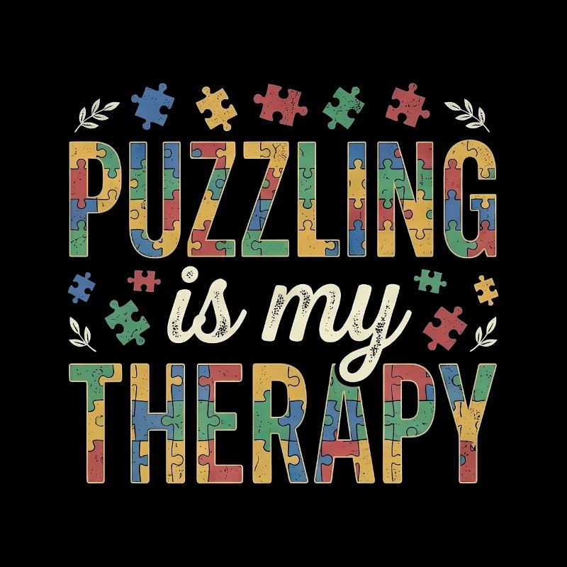 Puzzling is my Therapy - Retro Puzzle