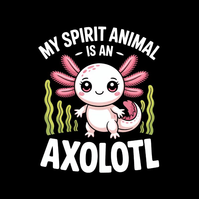 Axolotl Geisttier-Tee