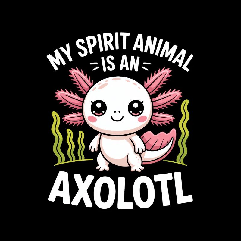 Axolotl Geisttier-Design