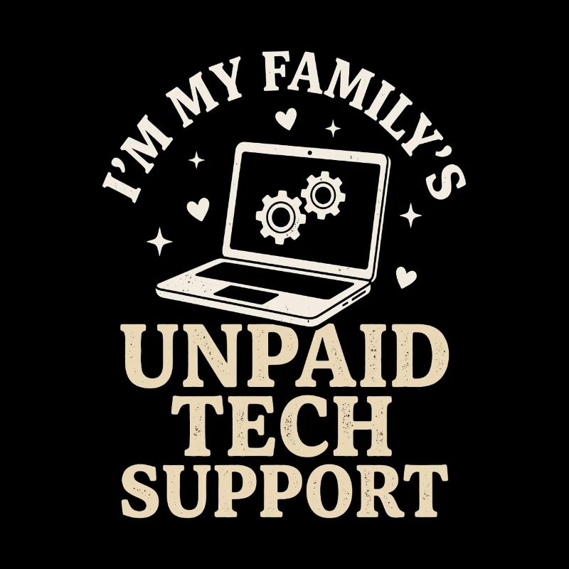 Unpaid Tech Support Funny IT Nerd Shirt