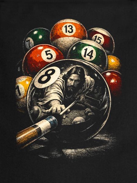 Jésus billard à 8-Ball