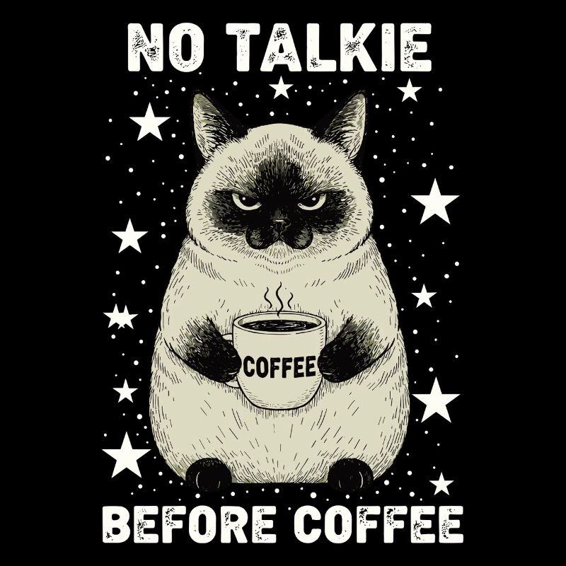 Pas de conversation devant un chat amateur de café