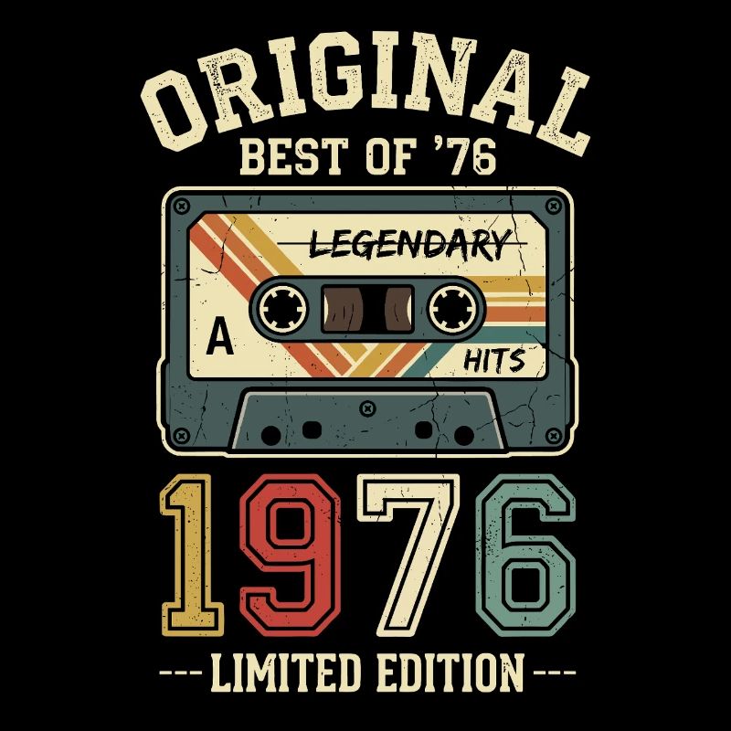 50e anniversaire de la cassette rétro originale de 1976