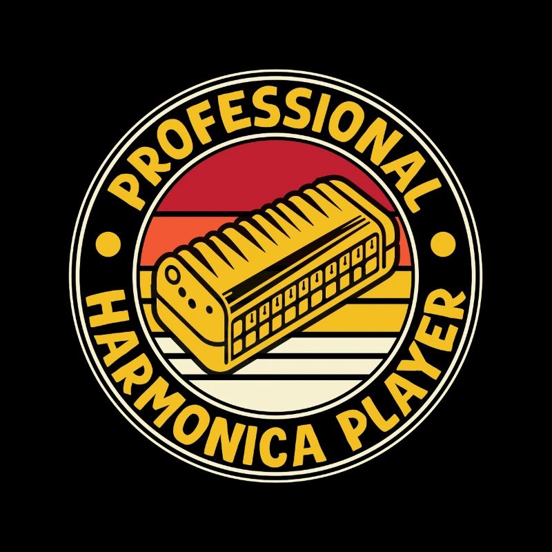 Funny Harmonica Player Professional Harmonica