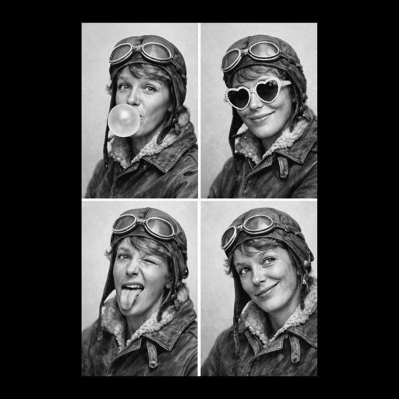 Amelia Earhart Collage
