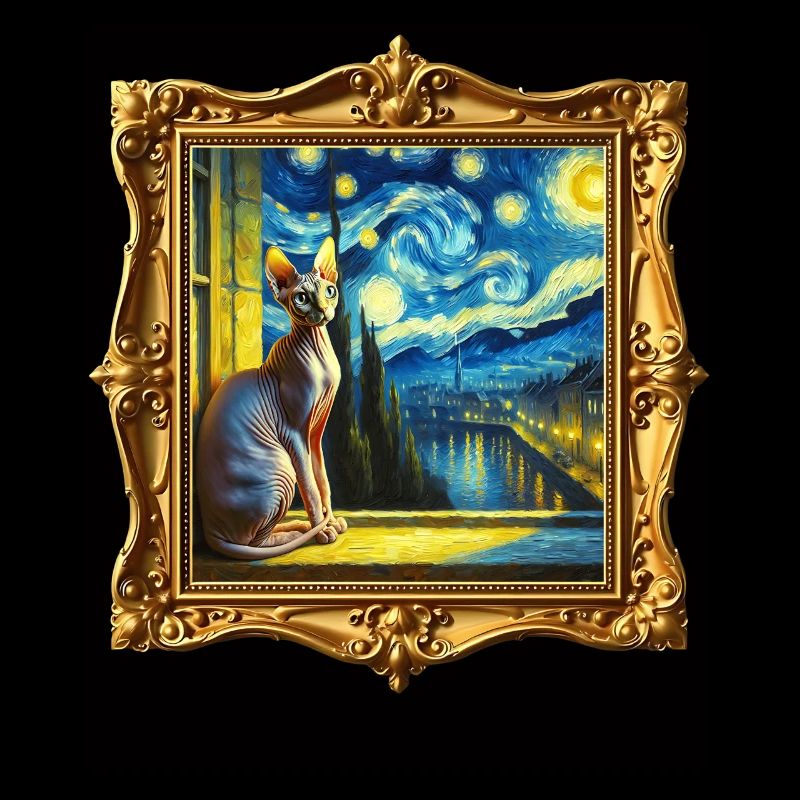 Sphynxkatze Starry Night