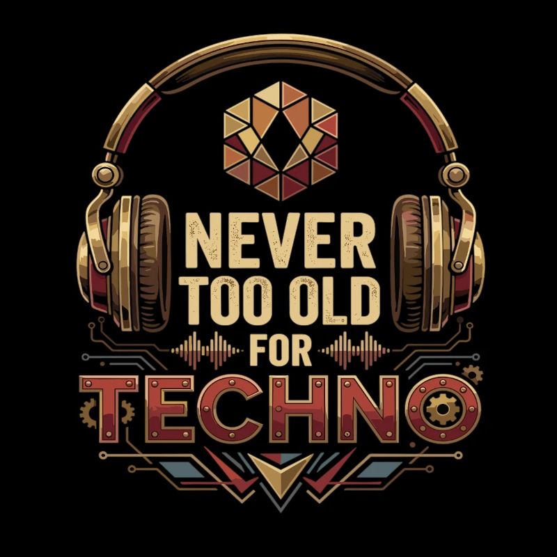 Never Too Old For Techno DJ Rave