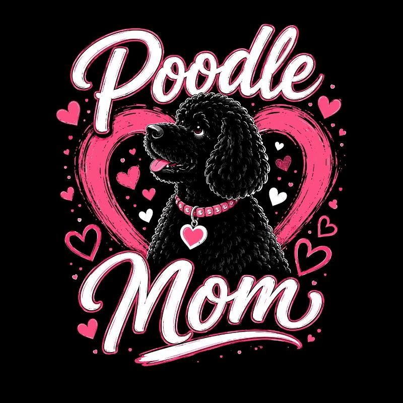 Conception du cœur de la maman caniche