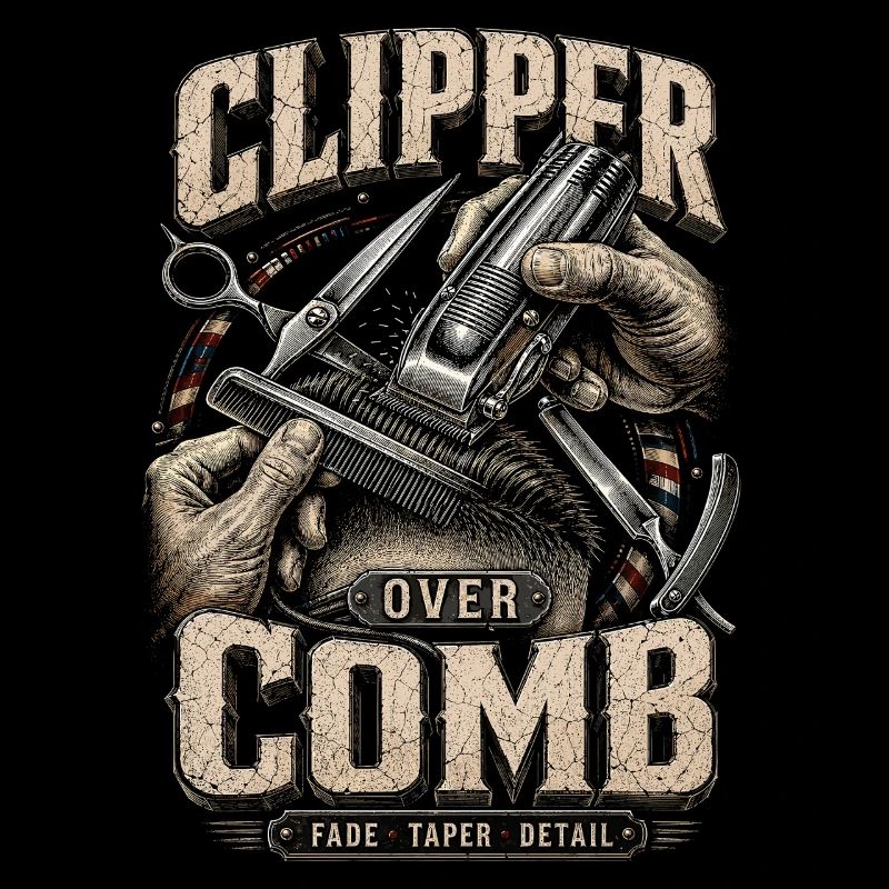 Barber Barbier Clipper Over Comb