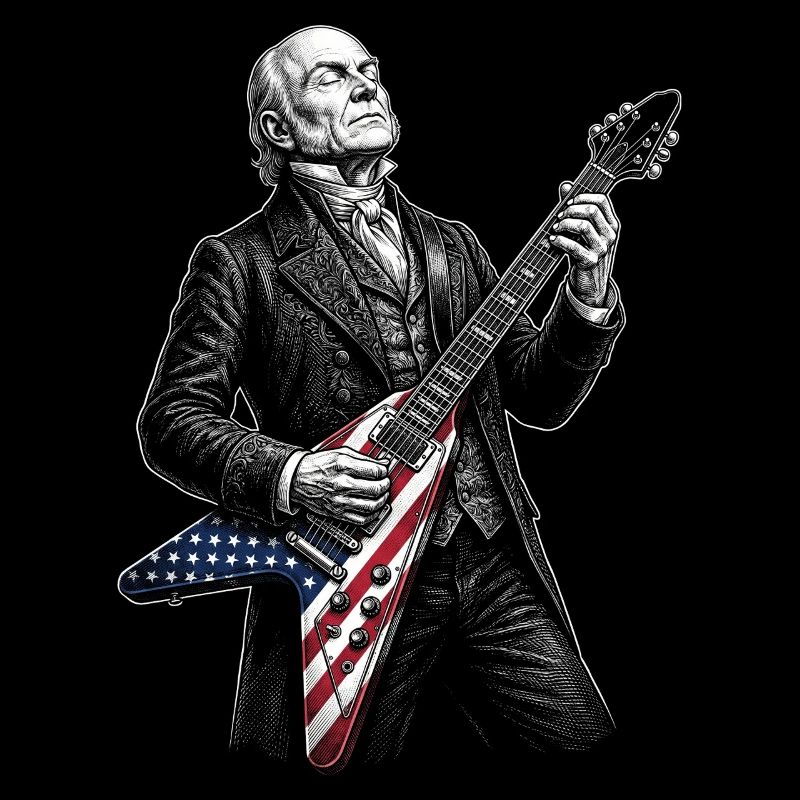 John Quincy Adams, guitariste de drapeau
