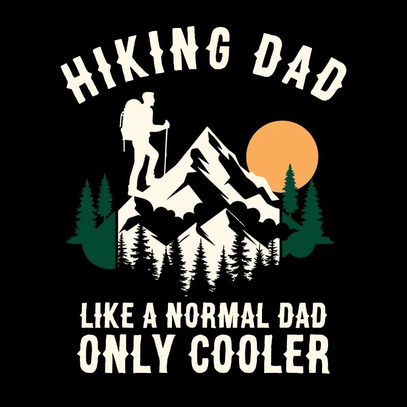 Papa de randonnée cool