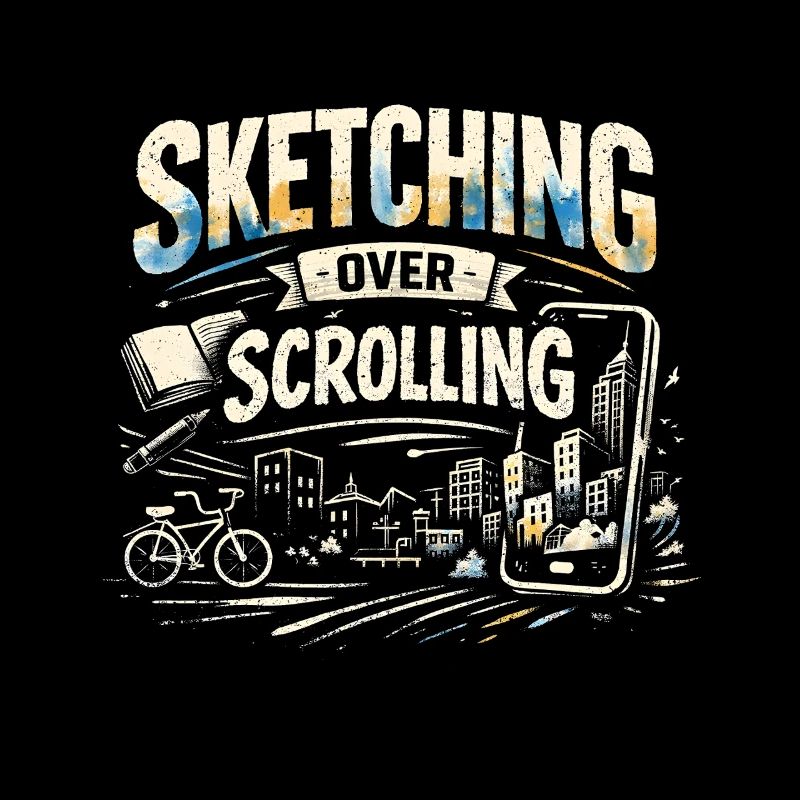 Sketching instead of scrolling | Urban Sketching