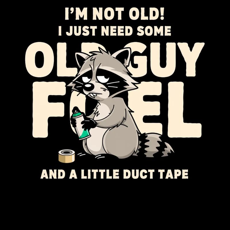 Waschbär-Treibstoff-Meme-Tee