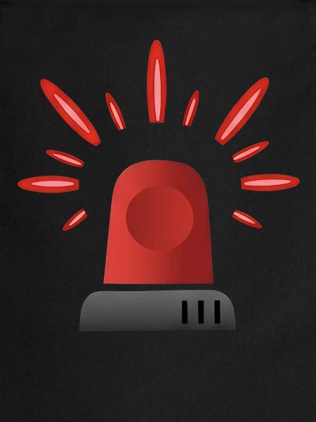 Red Siren Warning Light