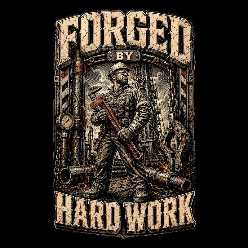 Oil Rig Rig Worker Forged By Hard Work