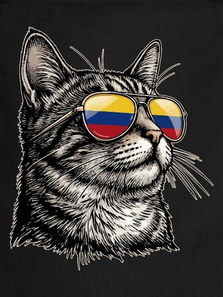 Drapeau du Chat Colombien Colombie