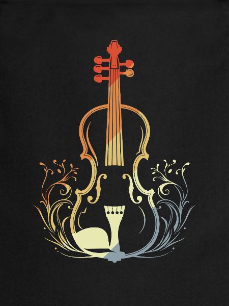 Violin retro style
