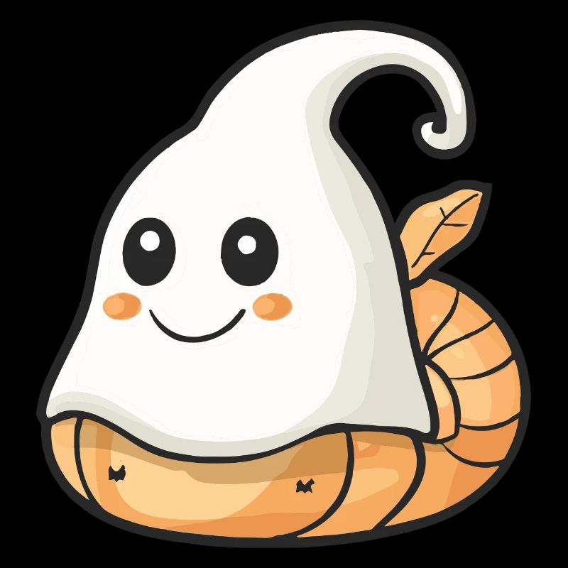 Schnecke Halloween Comic Geist