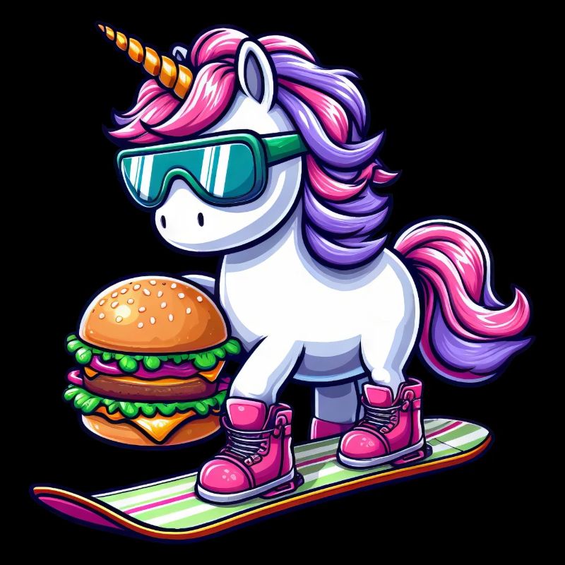 Einhorn Snowboard Winterburger
