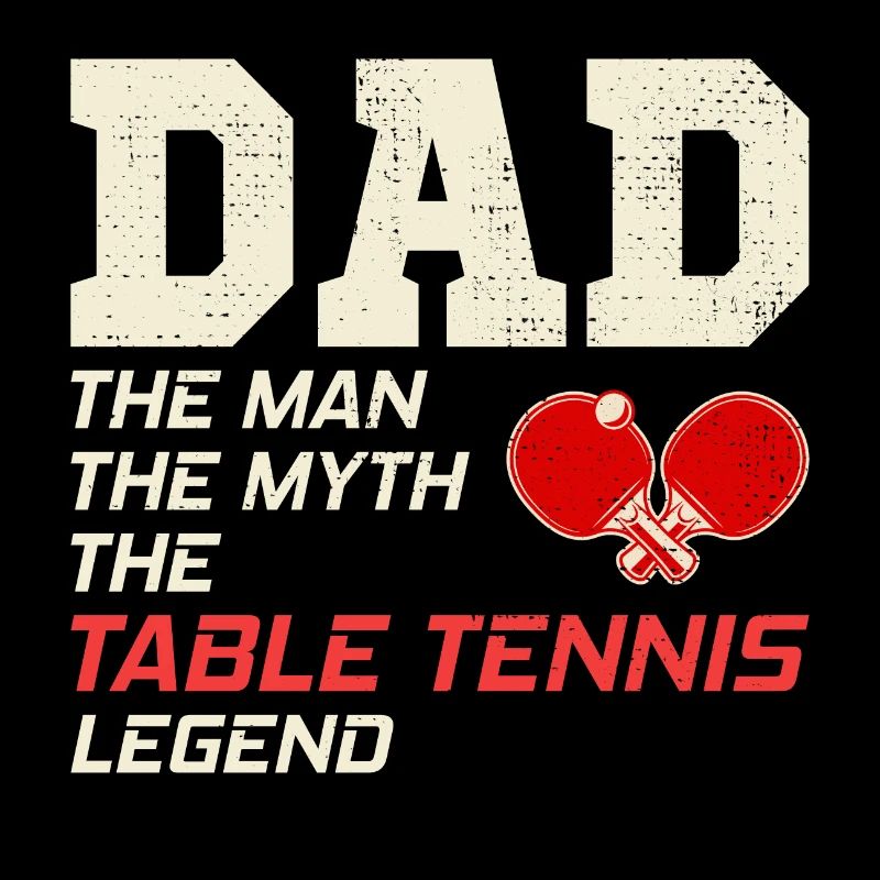 Ping Pong Table Tennis Player Dad Fathers day