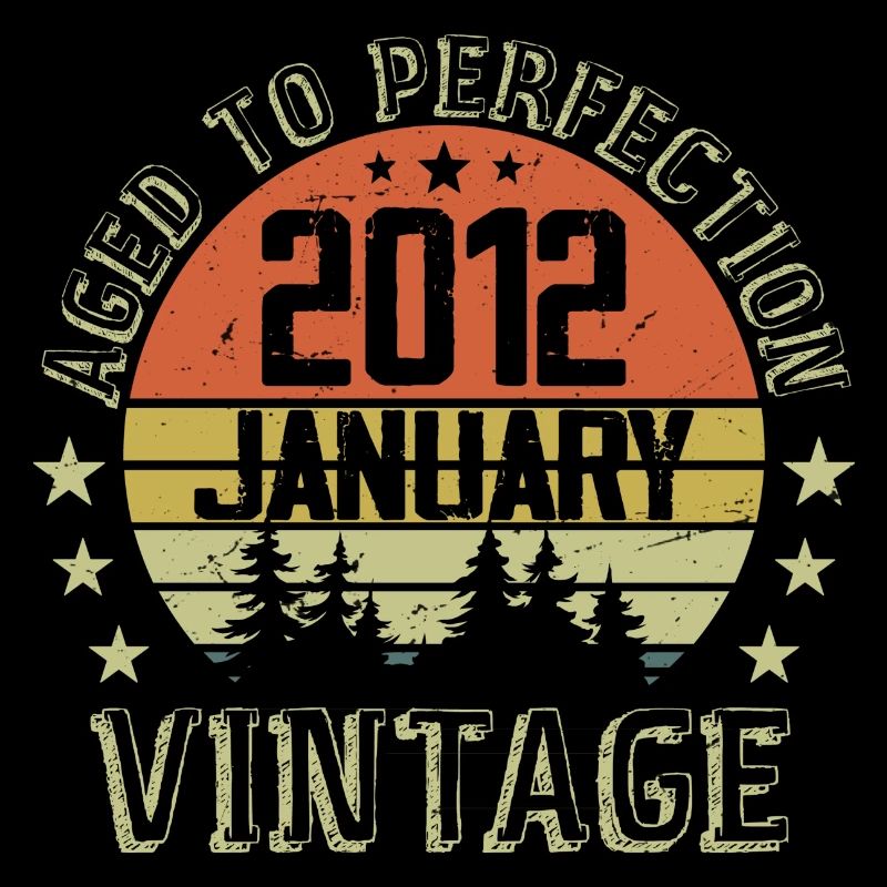 Born In January Geburtstagsgeschenk Januar 2012