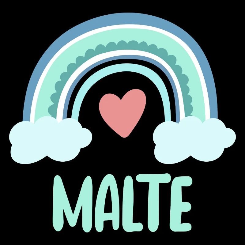 Malte Name Rainbow Baby