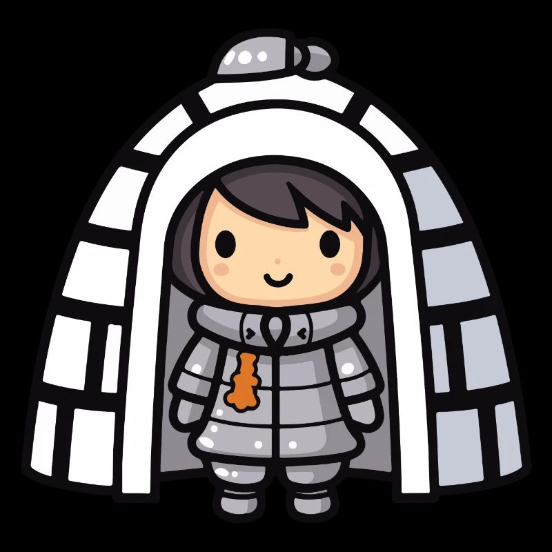 Winter Eskimo Igloo Comic