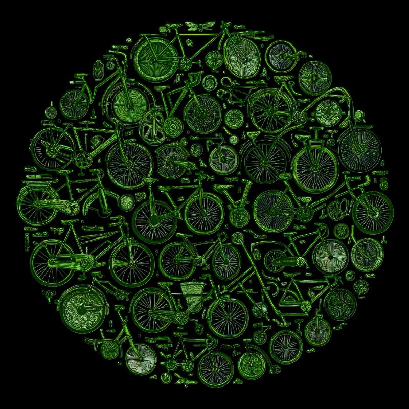Conception de vélo pour le cyclisme et le cyclisme sur route