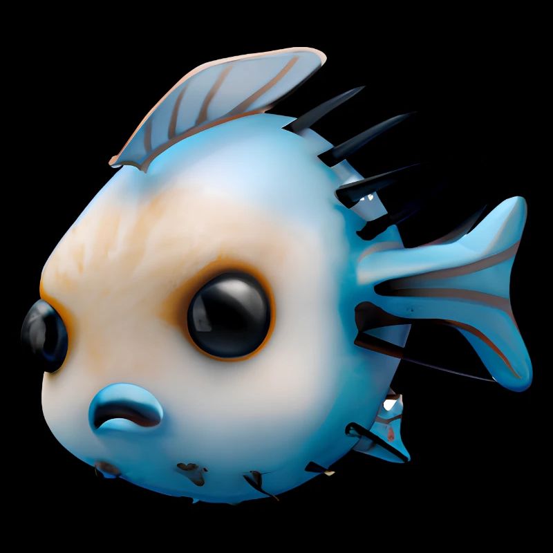 Kleiner dicker Fisch