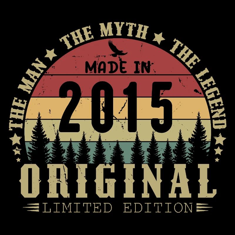 2015 Vintage Born 2015 Vintage Geburtstagsgeschenk