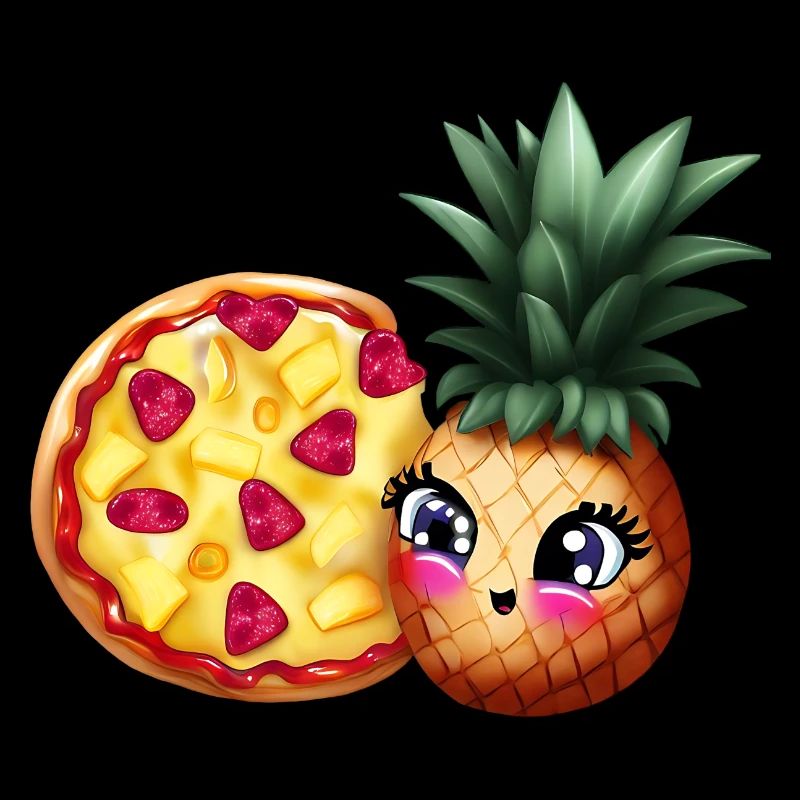 Ananas und Pizza