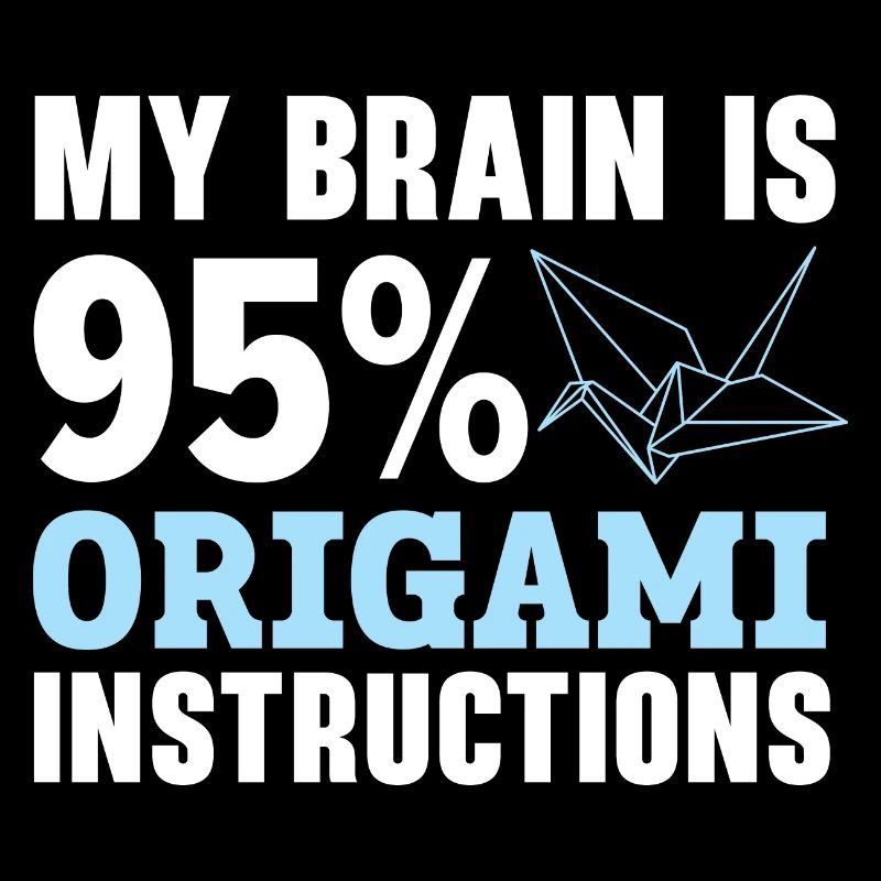 Mon cerveau est composé à 95% d’instructions d’origami